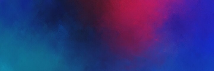 Wall Mural - abstract painting background graphic with midnight blue and dark slate blue colors and space for text or image. can be used as horizontal background texture