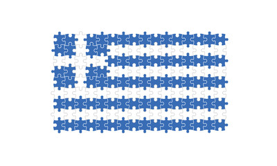 Greece puzzle effect national flag country emblememblem