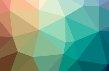 Illustration of abstract Blue And Brown horizontal low poly background. Beautiful polygon design pattern.