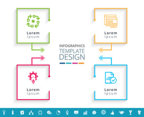 Wall Mural - Marketing Infographic Template Design - Vector Illustration