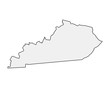 © Art Alex - High detailed vector map. Kentucky USA state