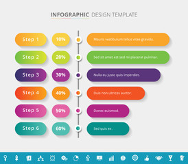 Wall Mural - Timeline infographic template design - Vector Illustration