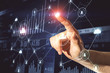 © Who is Danny - Hand using global social network interface