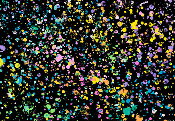 Wall Mural - Abstract watercolor splatter brush digital art painting soft focus for texture background