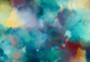 Wall Mural - abstract watercolor splatter brush digital art painting soft focus for texture background