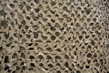 Camouflage Net Military Close Up. Backgrounds And Textures