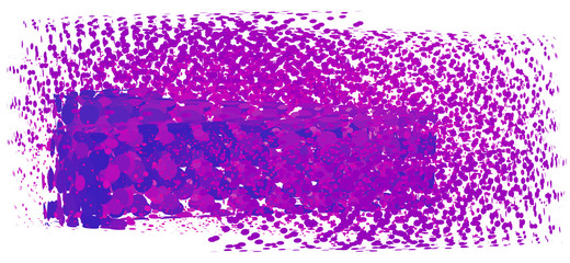 Poster - Spatter. Abstract splashes of dark violet and blue. Vector image