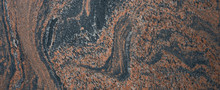 Brown Black Anthracite Marble Granite Stone Texture Background Banner Panorama