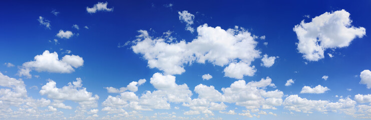 Cloudscape - Blue sky and white clouds