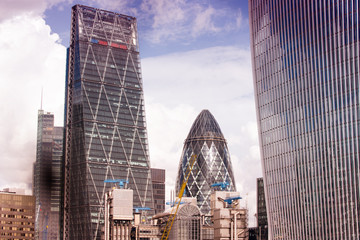 Canvas Print - New London skyline