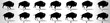 Bison Run cycle animation frames silhouette, loop animation sequence sprite sheet 