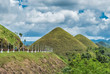 Chocolate Hills einzigartige Geländeformation auf Bohol Philippinen Touristen Attraktion