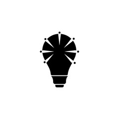 light bulb symbol vector design illustration