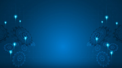 Poster - system working digital cyber design concept background