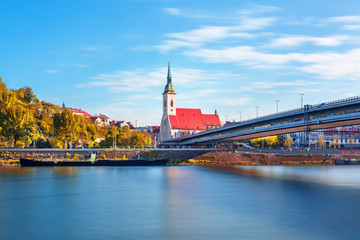 Poster - Bratislava old town and cathedral over Danube river, Slovakia