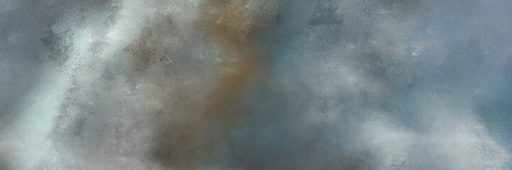 Poster - vintage painted art retro horizontal header with gray gray, pastel gray and dark olive green color