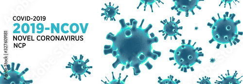 Fotomural China epidemic coronavirus 2019-nCoV in Wuhan, Novel Coronavirus (2019-nCoV)