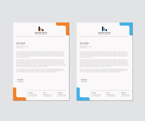 Canvas Print - Letterhead Corporate Business Template Design