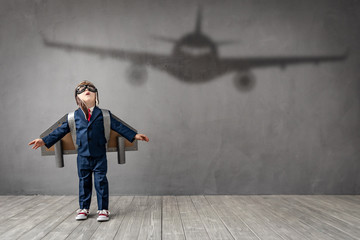 child dreams of becoming a pilot