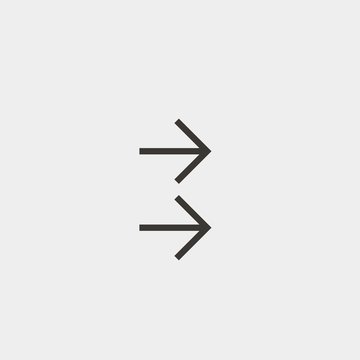 arrows icon vector illustration and symbol for website and graphic design