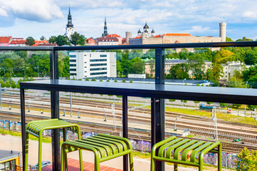 Poster - Urban rooftop cafe, Tallinn, Estonia