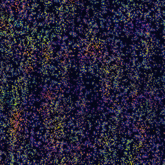 Wall Mural - Colorful glitter background pattern seamless texture on black