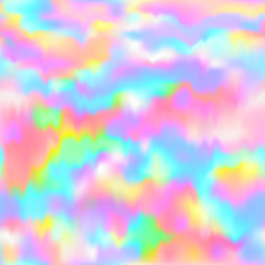 Wall Mural - Pattern seamless background texture, vector trendy holographic, pastel multicolored, color vibrant gradient backdrop, pastel blurred marble modern design, neon hologram, vivid, bright, pink, blue