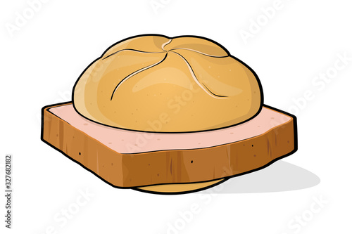 Leberk se Semmel Cartoon Illustration Clipart Kaufen Sie Diese leberk-se-semmel-cartoon-illustration-clipart-kaufen-sie-diese