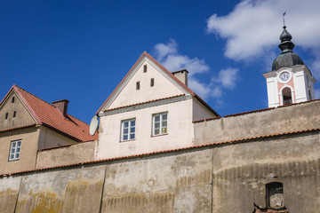 Sticker - Hermitages and tower of Camaldolese monastery complex on the Wigry Peninsula in Podlasie region of Poland