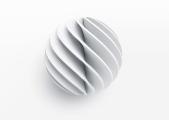 paper cut 3d realistic layered sphere. concept design element for presentations, web pages, posters 