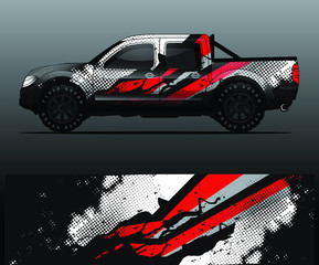 truck decal graphic wrap vector, abstract background