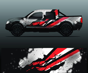 truck decal graphic wrap vector, abstract background