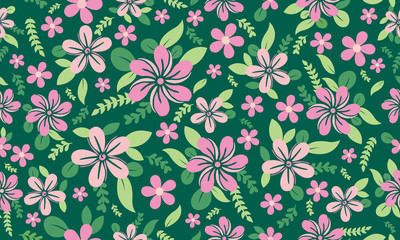 Sticker - Beautiful wallpaper for Botanical leaf, with elegant flower pattern background design.