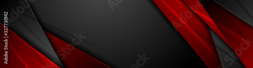 Dekoracja na wymiar  blyszczace-czerwone-i-czarne-paski-o-wysokim-kontrascie-streszczenie-technika-projektowania-graficznego-transparentu-wektor-korporacyjny
