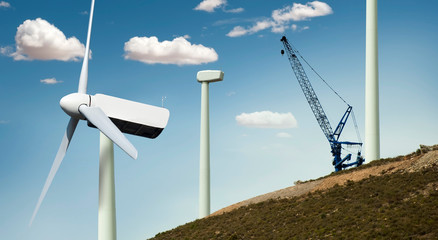 Installation of wind turbines