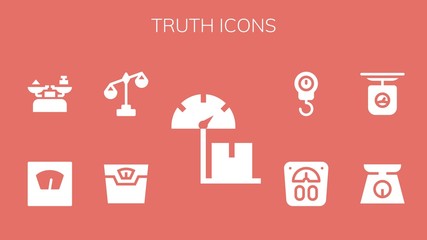 Wall Mural - Modern Simple Set of truth Vector filled Icons