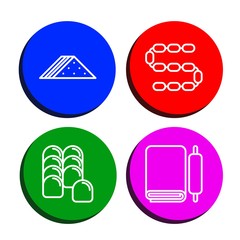 Canvas Print - cooking icon set