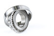tapered roller bearing spare part of mechanical on the white background..