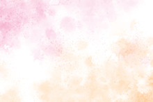 Watercolor Splash Pink And Gold Background