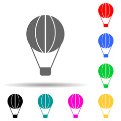 Poster - Balloon multi color style icon. Simple glyph, flat vector of transport icons for ui and ux, website or mobile application