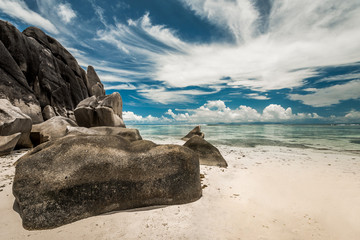 Wall Mural - praslin beach seychelles
