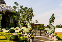 Beautiful Photo Of A Dragon Statue, Ayutthaya Taken In Thailand