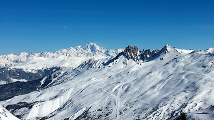 Wall Mural - Alpes francaises french alps close to Mont Blanc