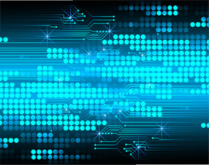 blue eye cyber circuit future technology concept background