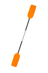 Double paddle on white background