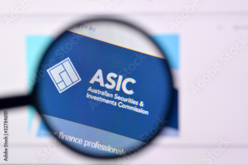 Homepage of asic website on the display of PC, url - asic.gov.au. - Buy  this stock photo and explore similar images at Adobe Stock | Adobe Stock