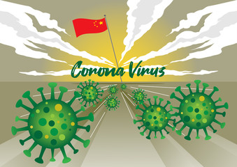 Wall Mural - Corona Virus, Covid 19