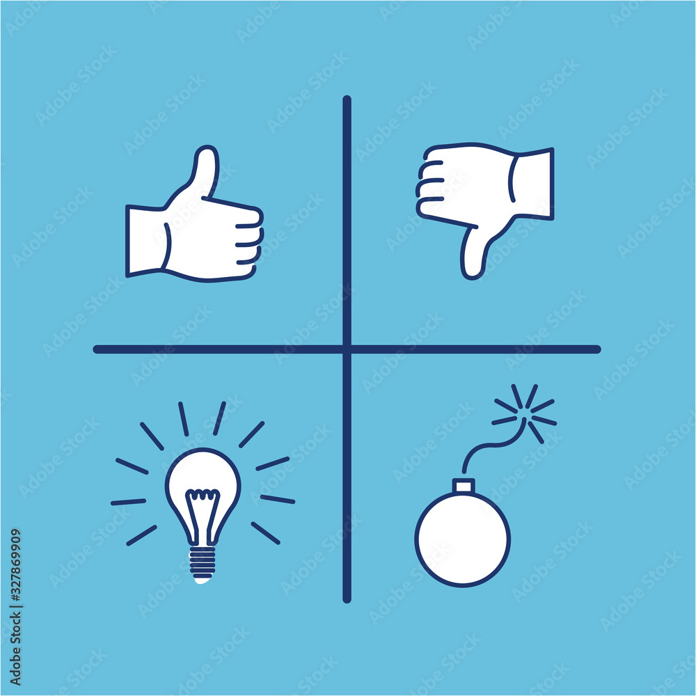 Conceptual vector swot analysis icon | modern flat design marketing and ...