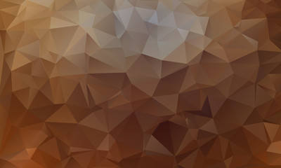 Wall Mural - Abstract golden, brown, yellow background from triangles, vector illustration. EPS10