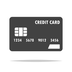 Wall Mural - credit card icon transparent vector isolated